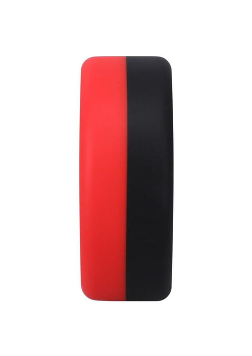 Rock Solid The Big O Silicone Cock Ring - Red/Black