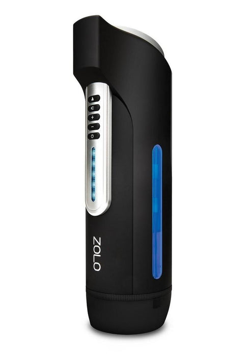 Zolo Long Stroke Rechargeable Silicone Masturbator - Black
