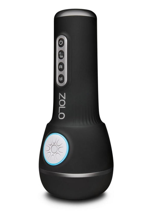Zolo Power Stroker Rechargeable Silicone Masturbator - Black
