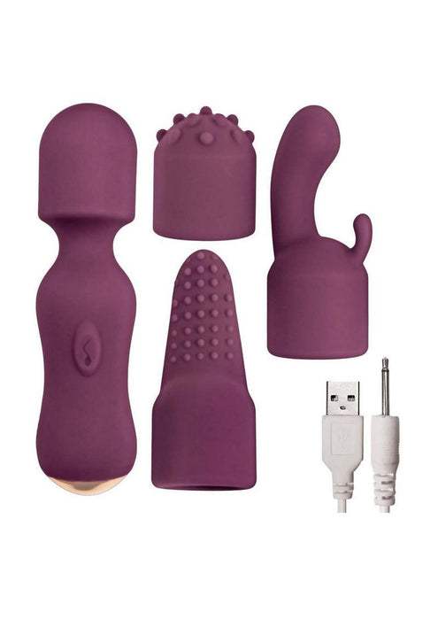 Lovers Kits Temptation Rechargeable Silicone Vibrator - Eggplant
