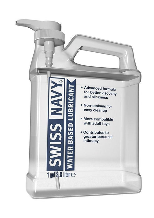 Swiss Navy Water-Based Lubricant 128oz/3785ml (1 Gallon)