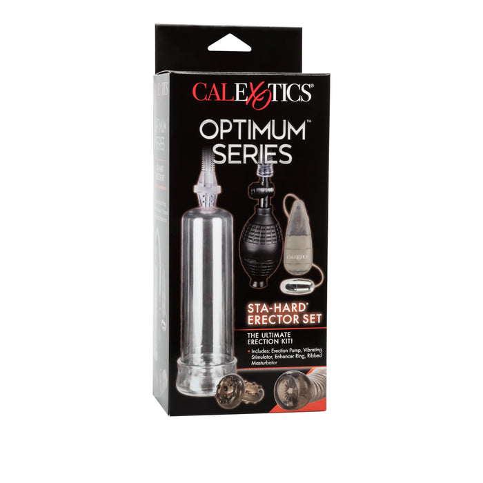 Optimum Series Sta-Hard Erecotor Set Penis Pump - Clear