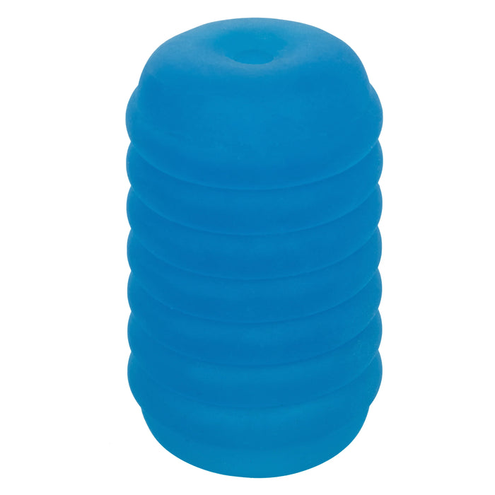 Pop Sock Ribbed Stroker - Blue