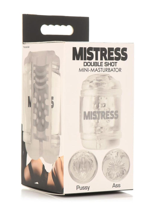 Mistress Double Shot Pussy & Ass Stroker - Clear