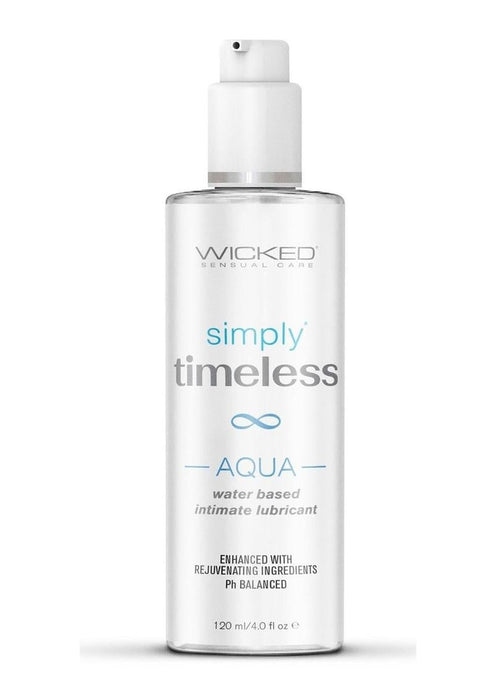 Wicked Simply Timeless Aqua Water Based Personal Lubricant 4oz.