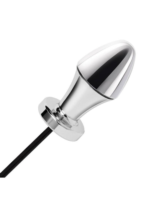 Lux Fetish Electro Sex Shock Butt Plug with Wired Remote Control - Black