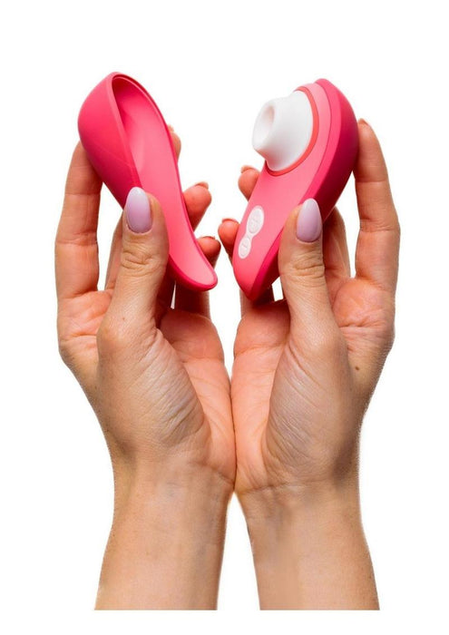 Womanizer Liberty 2 Rechargeable Silicone Clitoral Stimulator - Vibrant Rose