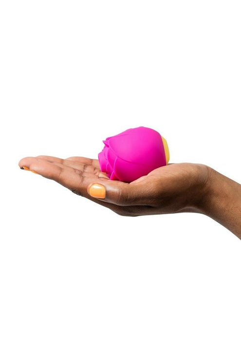 ROMP Rose Rechargeable Silicone Air Clitoral Stimulator - Purple