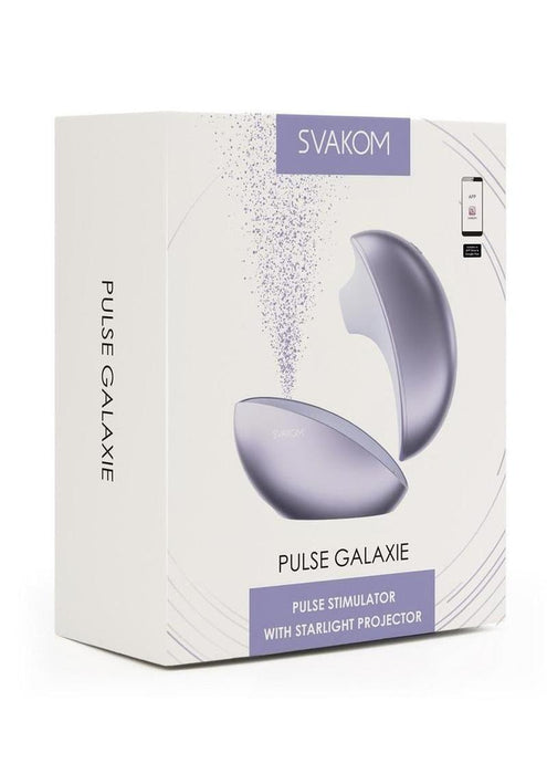 Svakom Pulse Galaxie App Control Rechargeable Silicone Clitoral Stimulator with Remote Control - Metallic Lilac