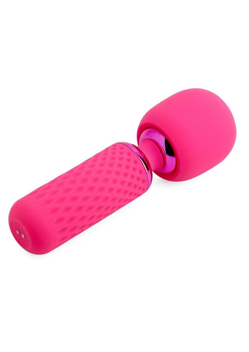 Nu Sensuelle Harlow Nubii Rechargeable Silicone Mini Heating Wand with Attachment - Pink