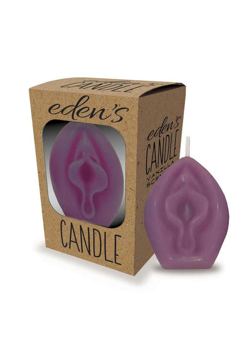 Eden's Candle Vanilla Scented Vagina - Eggplant Purple