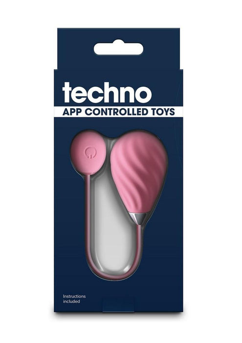 Techno Kandi Rechargeable Silicone App Compatible Egg - Pink