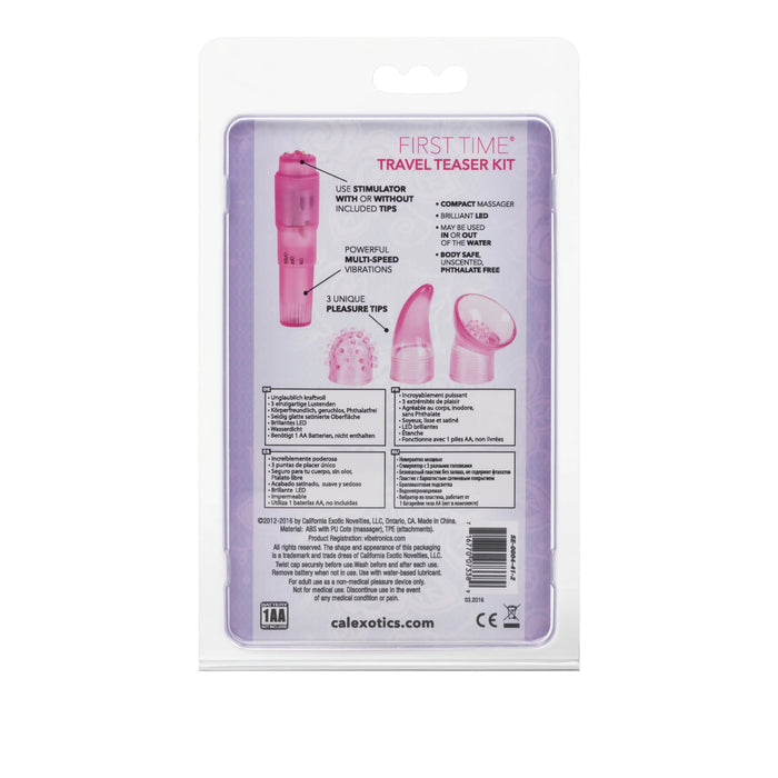 First Time Travel Teaser Wand Massager Kit - Pink
