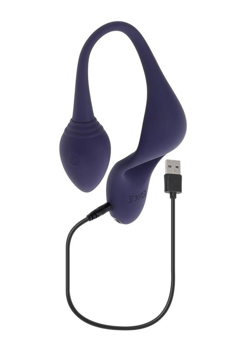 Zero Tolerance Tip to Tail Rechargeable Silicone Cock Ring with Anal Plug - Purple