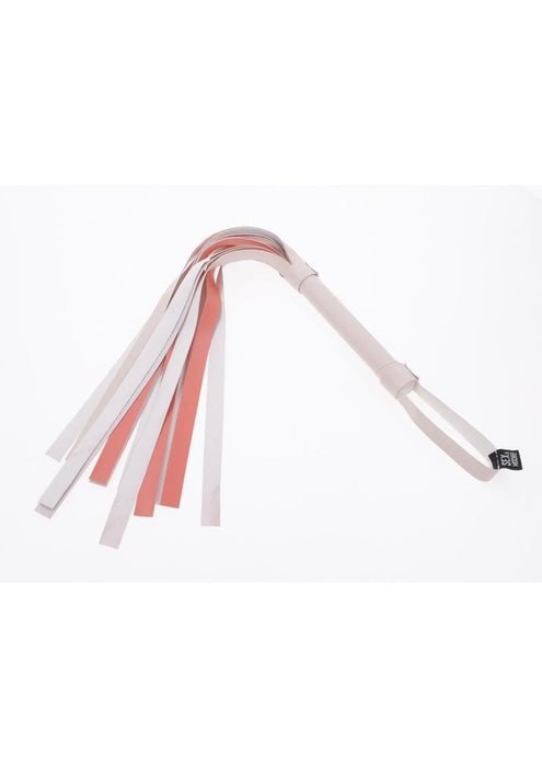 Sex & Mischief Peaches ‘n CreaMe Stripe Flogger - Ivory/Orange