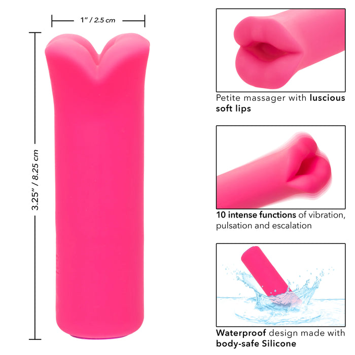 Kyst Lips Rechargeable Silicone Bullet Vibrator - Pink