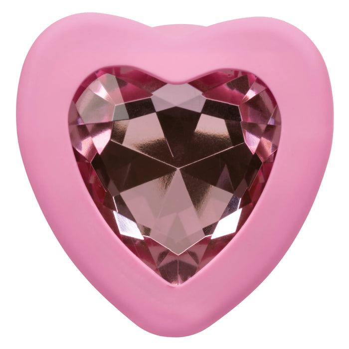 First Time Crystal Booty Duo Silicone Anal Plug (2 Pack) - Pink
