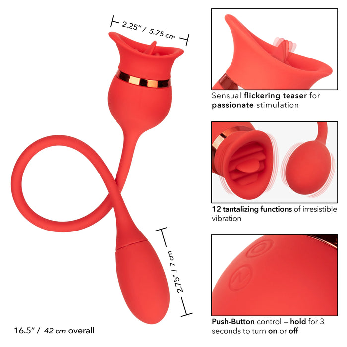 French Kiss Casanova Clit Stimulator - Red
