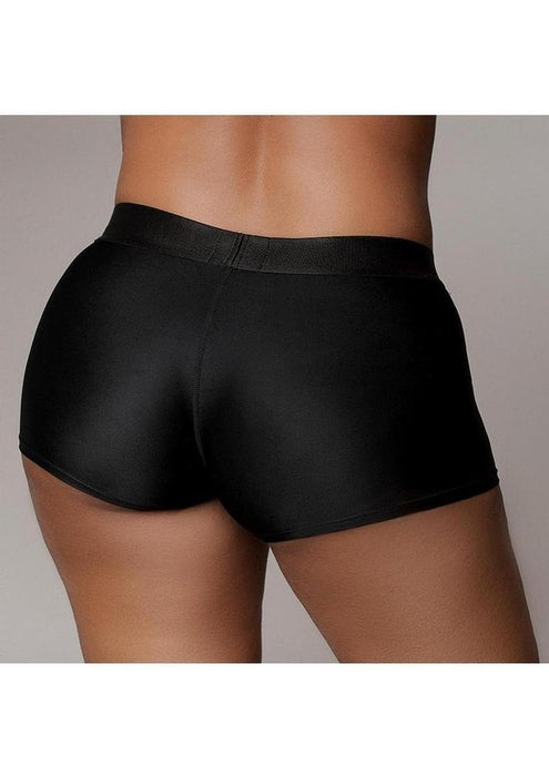 Ouch! Vibrating Strap-On Boxer with Rechargeable Bullet for Comfortable Wear