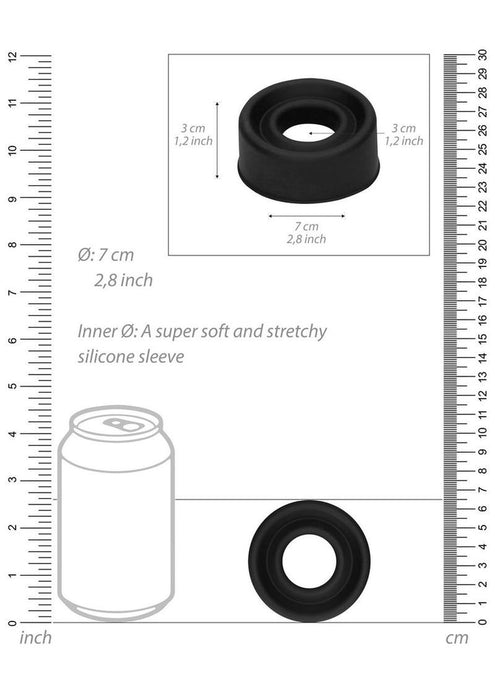 Pumped Silicone Pump Sleeve - Large - Black
