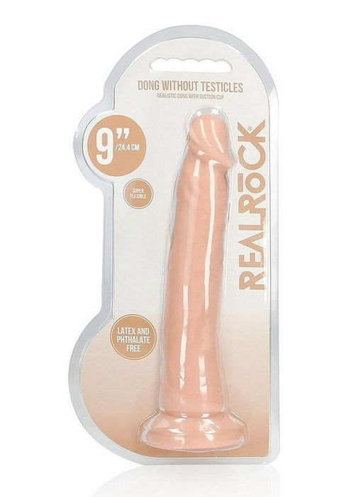 RealRock Realistic 9 in. Dildo With Suction Cup Beige