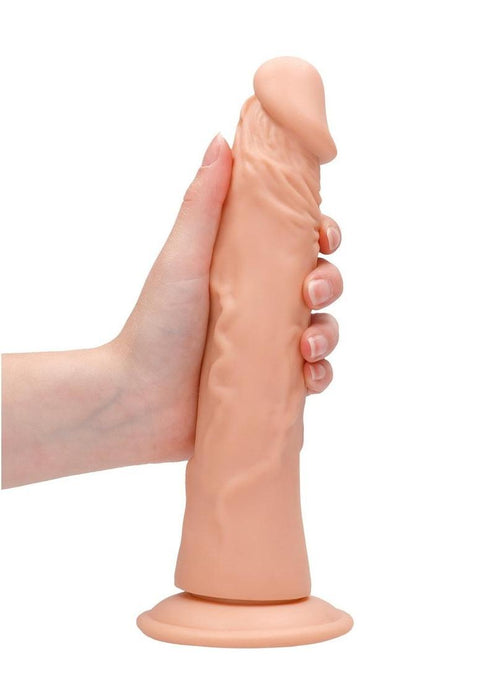 RealRock Realistic 9 in. Dildo With Suction Cup Beige
