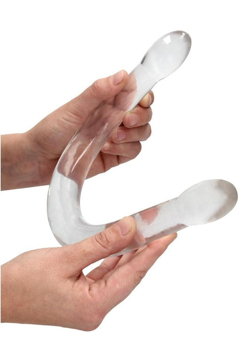 RealRock Crystal Clear Non Realistic Double Dildo 17in - Clear