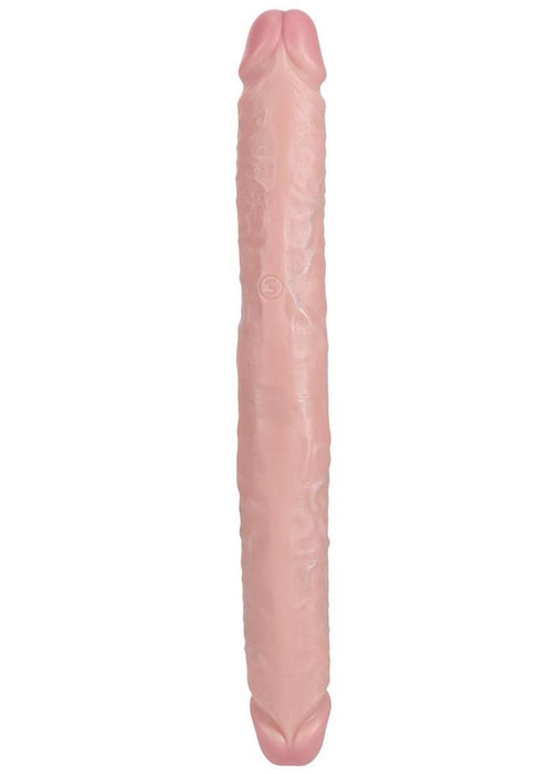 RealRock Realistic Skin Thick Double Ended Dong 14in - Vanilla