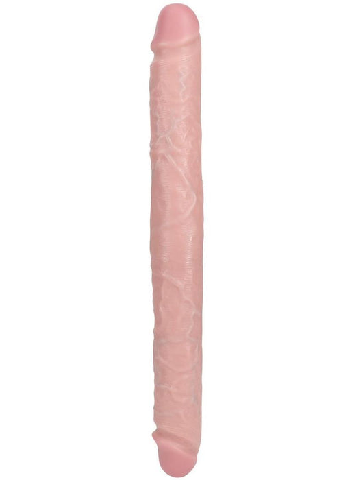 RealRock Realistic Skin Thick Double Ended Dong 16in - Vanilla