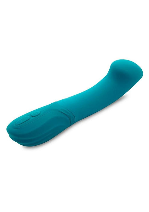 Nu Sensuelle Luna Velvet Touch With Turbo Rechargeable Silicone Vibrator - Green/Rose Gold