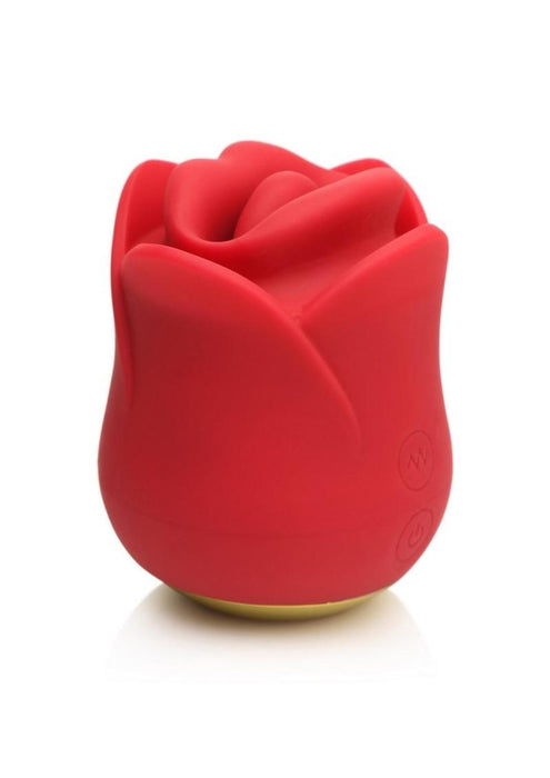 Lickgasm Sweet Kiss Kissing & Vibrating Rechargeable Silicone Clitoral Stimulator - Red