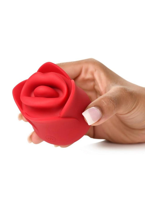 Lickgasm Sweet Kiss Kissing & Vibrating Rechargeable Silicone Clitoral Stimulator - Red