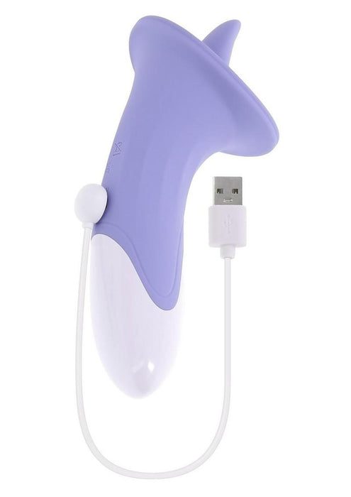 Lix & Kisses Rechargeable Silicone Clitoral Stimulator - Purple