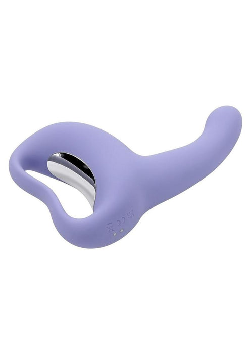 Playboy Nice To Meet You Rechargeable Silicone Vibrator - Purple