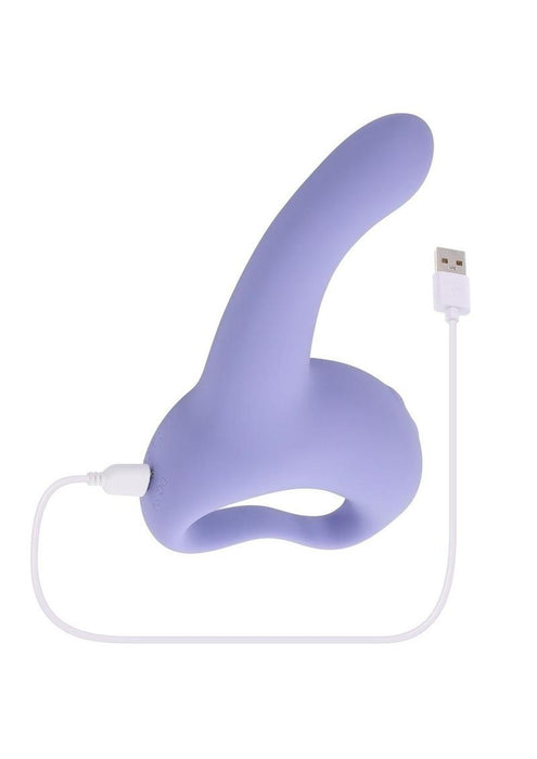 Playboy Nice To Meet You Rechargeable Silicone Vibrator - Purple