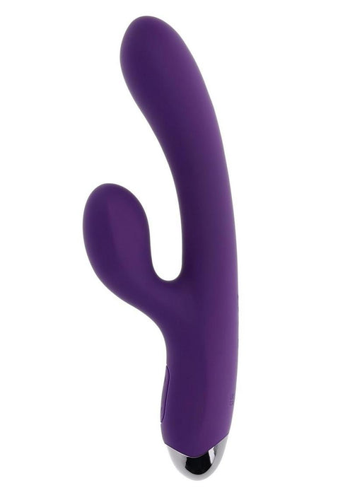 Playboy New Crush Rechargeable Silicone Rabbit Vibrator - Purple