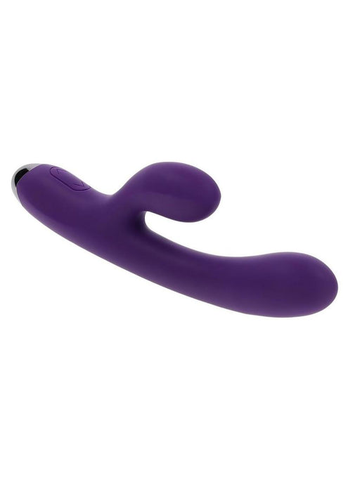 Playboy New Crush Rechargeable Silicone Rabbit Vibrator - Purple