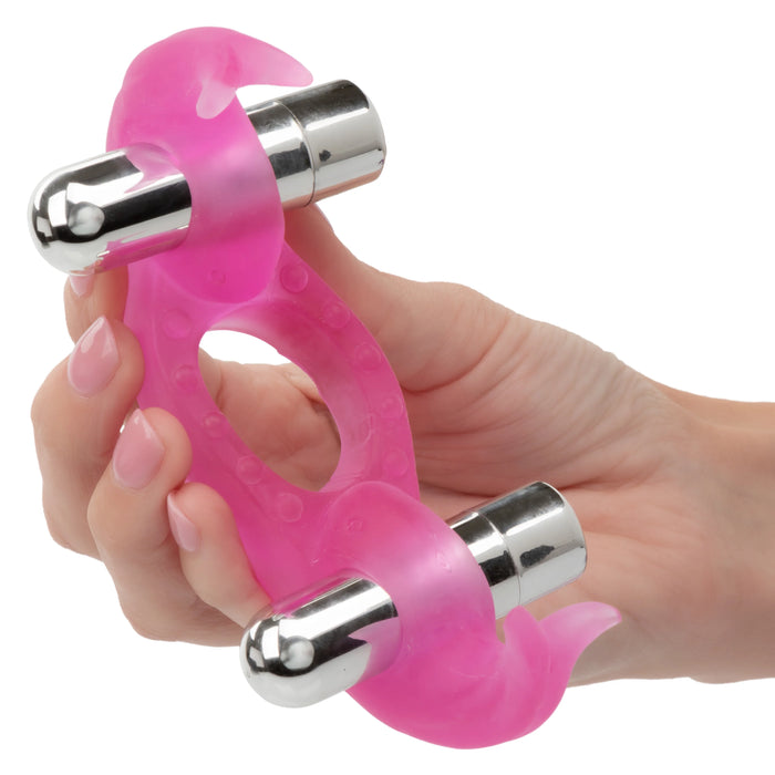 Calexotics Triple Orgasms Erection Enhancer With Dual Micro Stimulators Pink