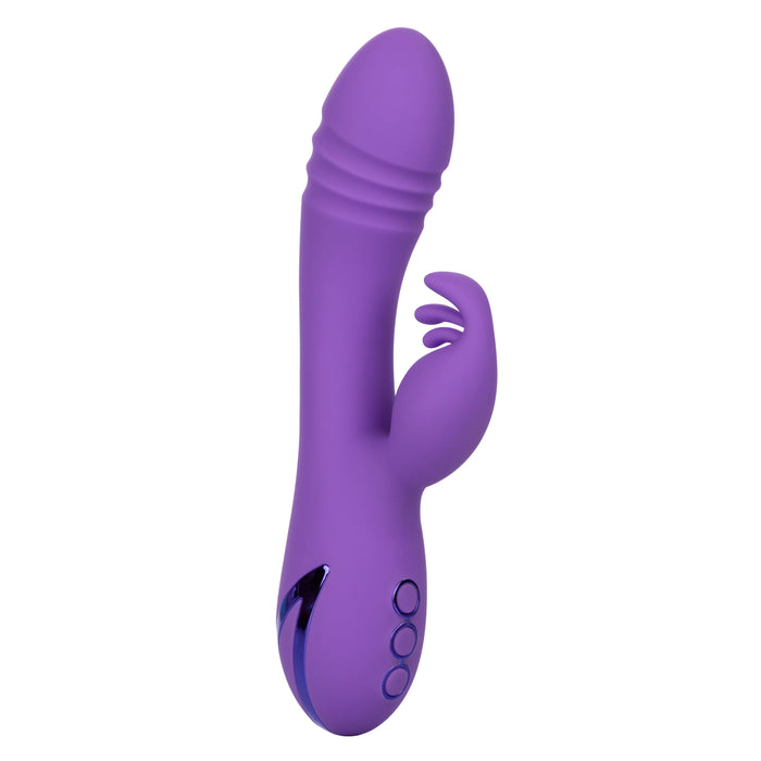 California Dreaming West Coast Wave Rider Silicone Rechargeable Rabbit Vibrator - Purple