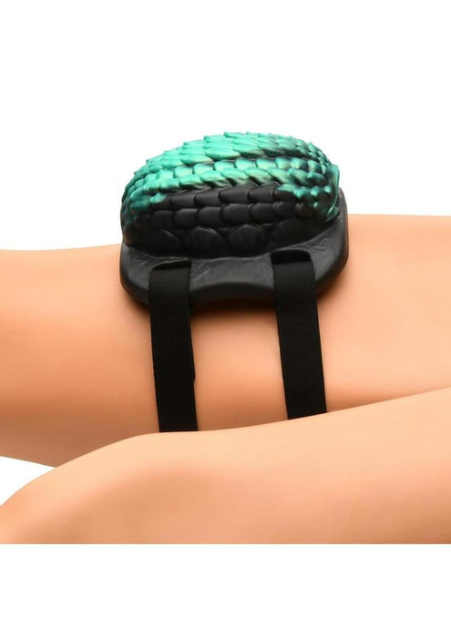 Creature Cocks Dragon Vibrating Rechargeable Silicone Grinder - Black/Teal