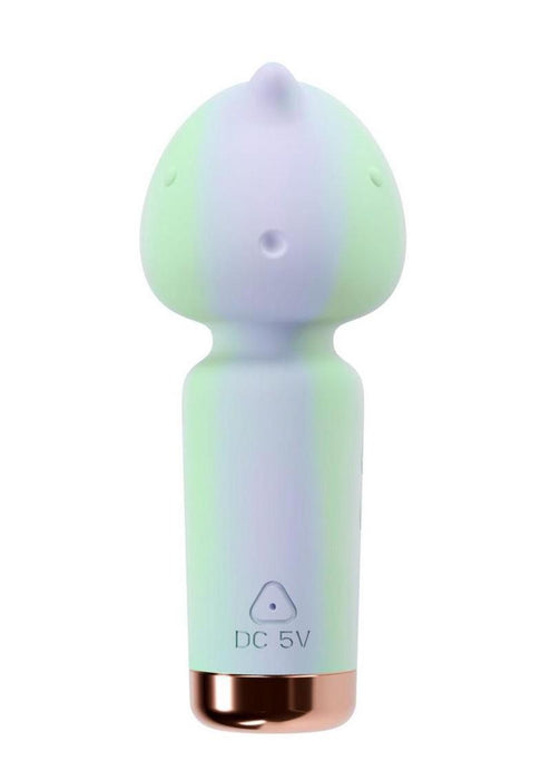 Play With Me Unicorn Dreams Silicone Rechargeable Vibrator - Blue/Green