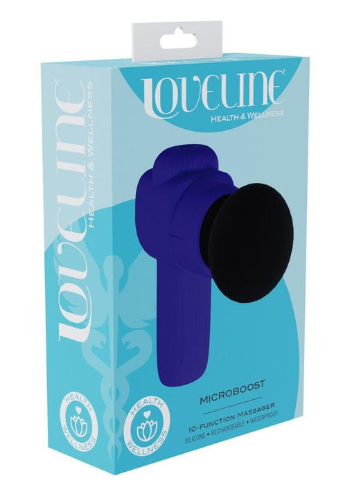 Loveline MicroBoost 10 Function Vibrating Rechargeable Silicone Massager