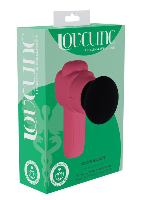 Loveline MicroBoost 10 Function Vibrating Rechargeable Silicone Massager