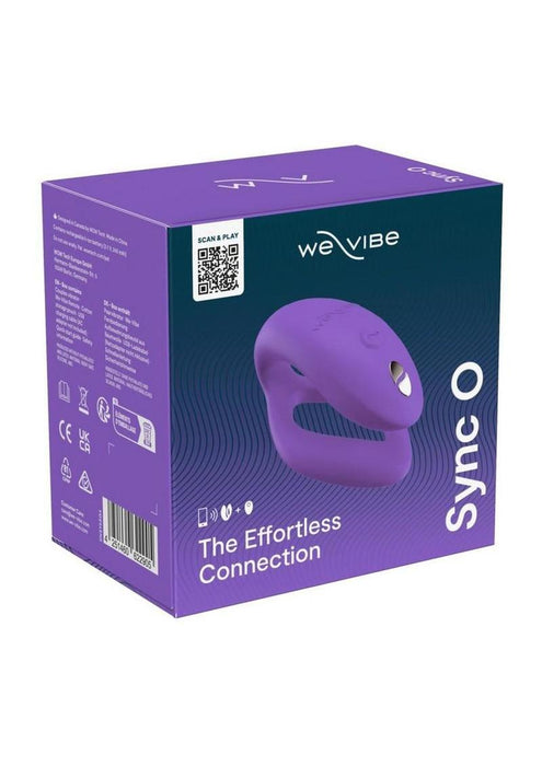 We-Vibe Sync O Rechargeable Silicone Couples Vibrator with Remote Control - Purple
