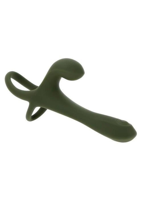 Zero Tolerance Strap Tap & Go Rechargeable Silicone Strapless Strap-On - Green