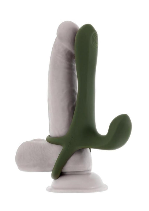 Zero Tolerance Strap Tap & Go Rechargeable Silicone Strapless Strap-On - Green