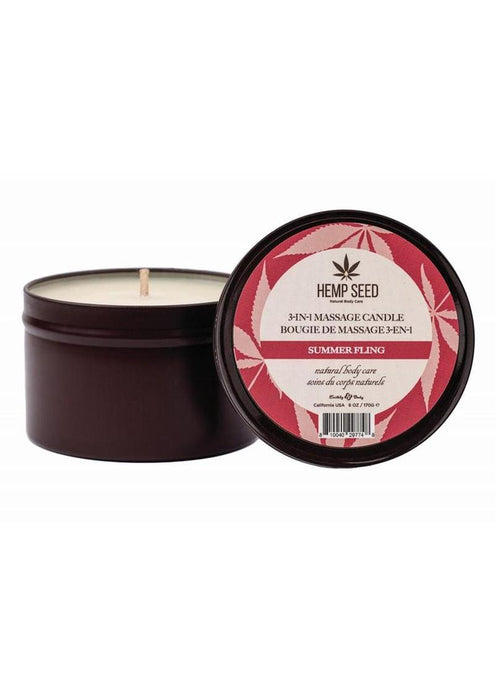 Earthly Body Hemp Seed 3 In 1 Massage Candle 6oz-6.8oz Variety Collection