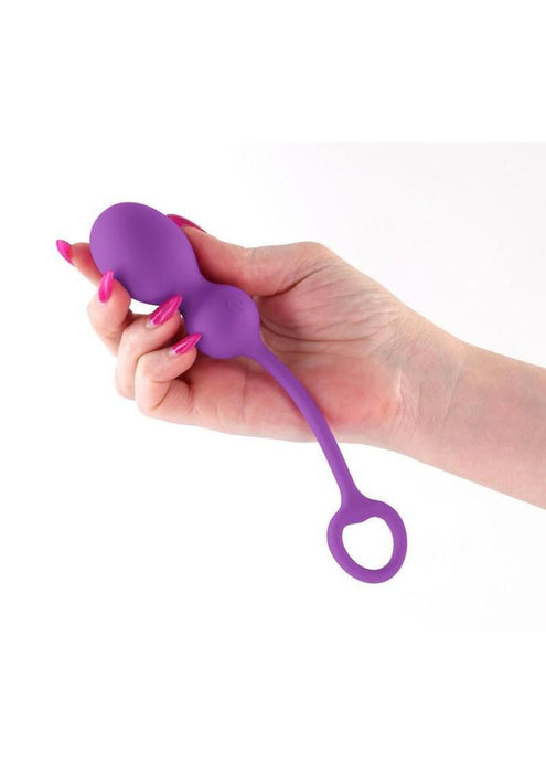 Techno Bop Rechargeable Silicone App Compatible Vibrator - Purple