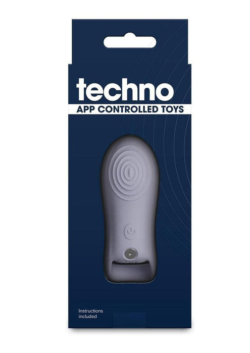Techno Molly Rechargeable Silicone App Compatible Vibrator - Gray