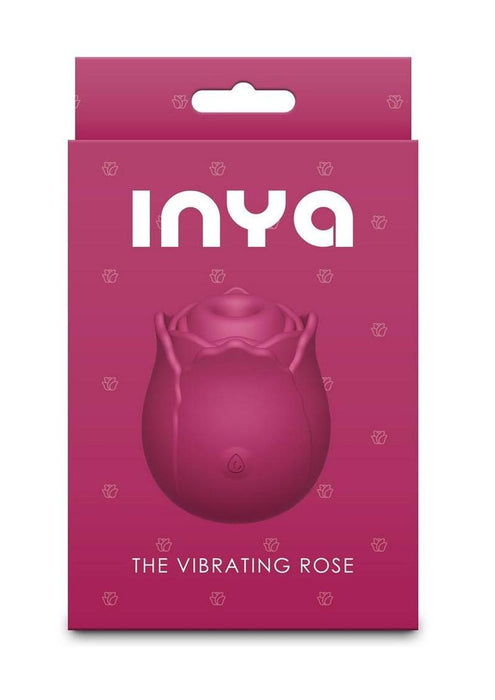 INYA The Vibrating Rose Rechargeable Silicone Clitoral Stimulator - Red